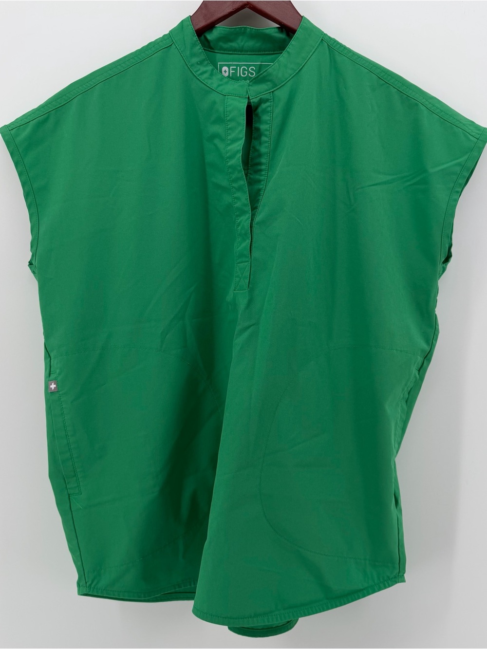 Rare FIGS XS Rafaela‎ Oversized Safety Green Scrub Top Limited Color PO 2555